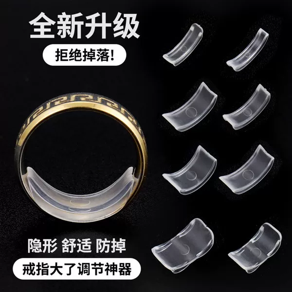 Invisible Soft Ring Spacer Eight-Piece Set Size Adjuster Comfortable Diamond Ring Does Not Hurt Hands Jewelry Tools