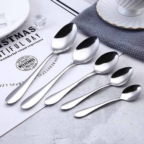 Stainless steel tableware set stainless steel spoon knife and fork household spoon spoon dessert spoon dessert fork steak knife and fork