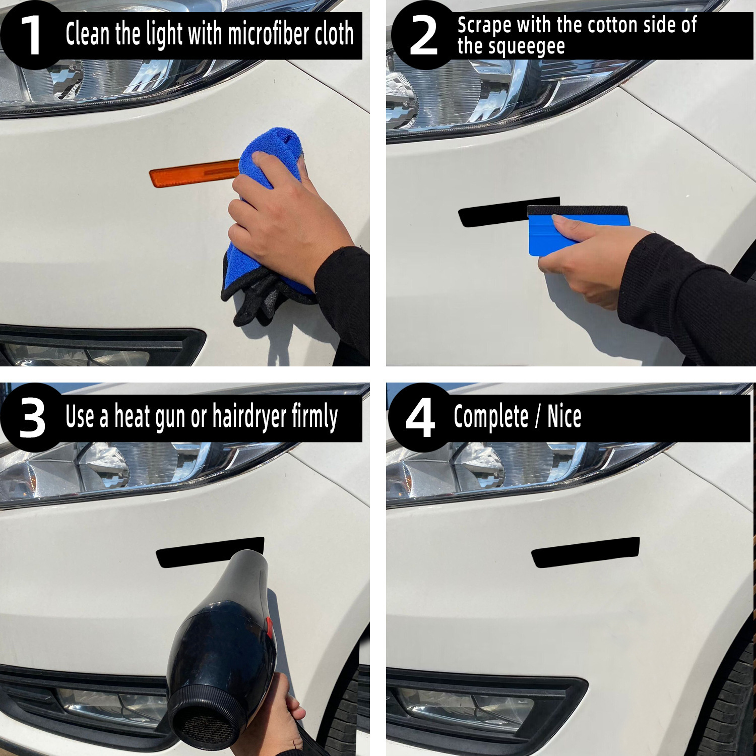 Adecuado para Subaru 2015-2020 coche luz película sombreado Faro y luz trasera película de vinilo pre-corte cubierta