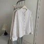 春季圆领重工法式衬衫