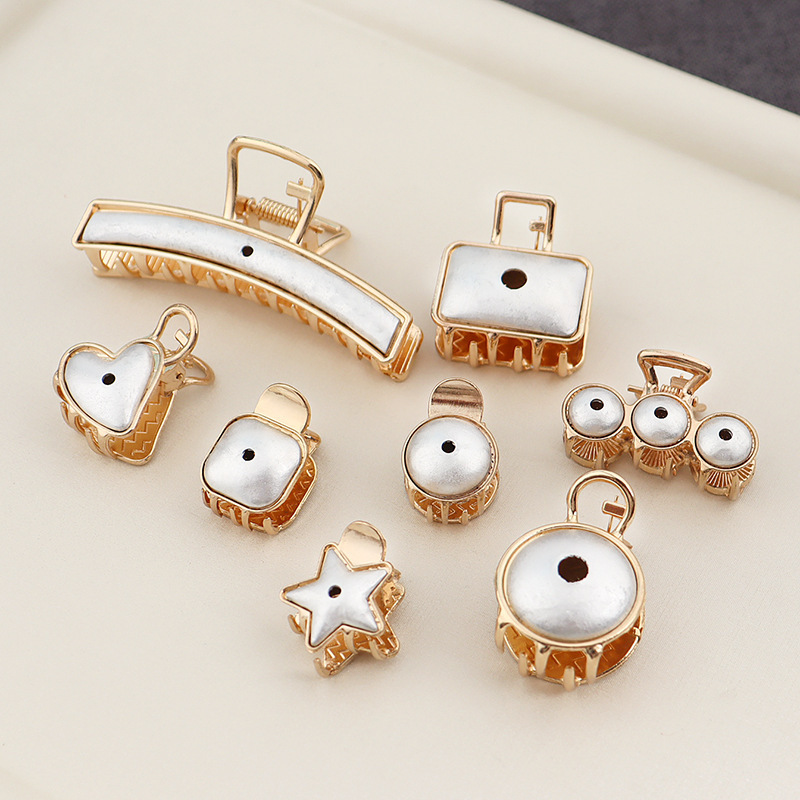 新しい宋錦ヘアピン両面カバー生地象嵌ベースグリッパー DIY ジュエリーメタルアクセサリー在庫卸売|undefined