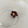 Cute small bangs from pearl flower-shaped, fresh hair accessory, Korean style, flowered