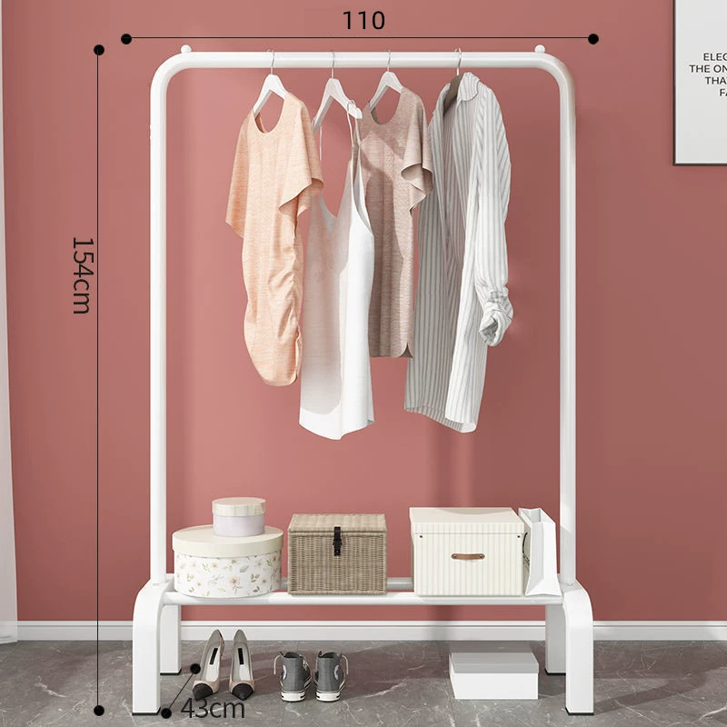 Simple Folding Drying Rack with Wheels – Adjustable Width 110–150cm for Home, Dorm, Balcony