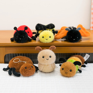 Creative New Insect Series Plush Toy Doll Cute Spider Bee Doll Caterpillar Keychain Pendant