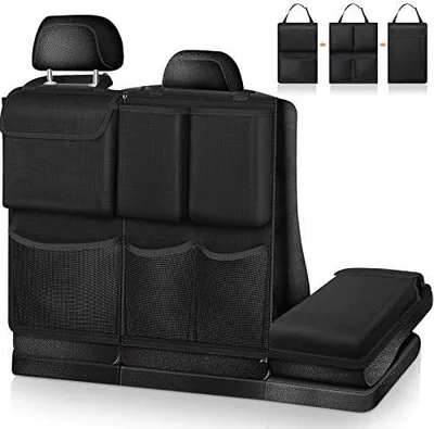 Cross-border car storage bag car trunk storage bag storage bag trunk hanging bag car hanging bag (Car storage bag/box) - black