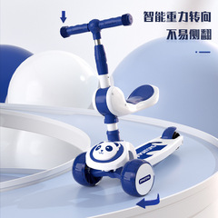 Manufacturer supplies 2-12 year old children's scooter new foldable music light cartoon three or four wheel scooter