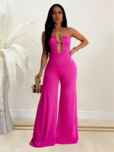 Y 38138 Fashion Solid Color Jumpsuit �r���B�wѝ �W���羳