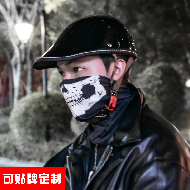 OEM 공장 베레모 헬멧 복고풍 반 헬멧 남성 여름 전기 자동차 안전 헬멧 오토바이 헬멧 대외 무역 국경 간