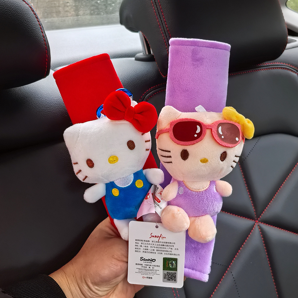 Funda Protectora Universal de Hombro para Cinturón de Auto de Poliéster con Dibujos Animados