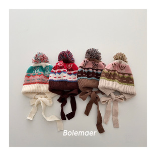 ��ͯñ���ﶬ���Շ���ƴɫ��ů�Ӻ����Ů���������^ñ�o��ë��ñ