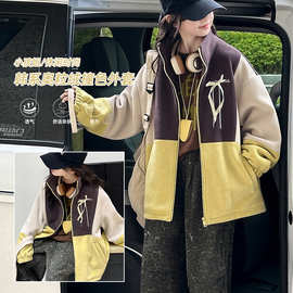 儿童装女童秋冬季休闲外套2025新款秋冬装外套女童时尚奥利绒外套