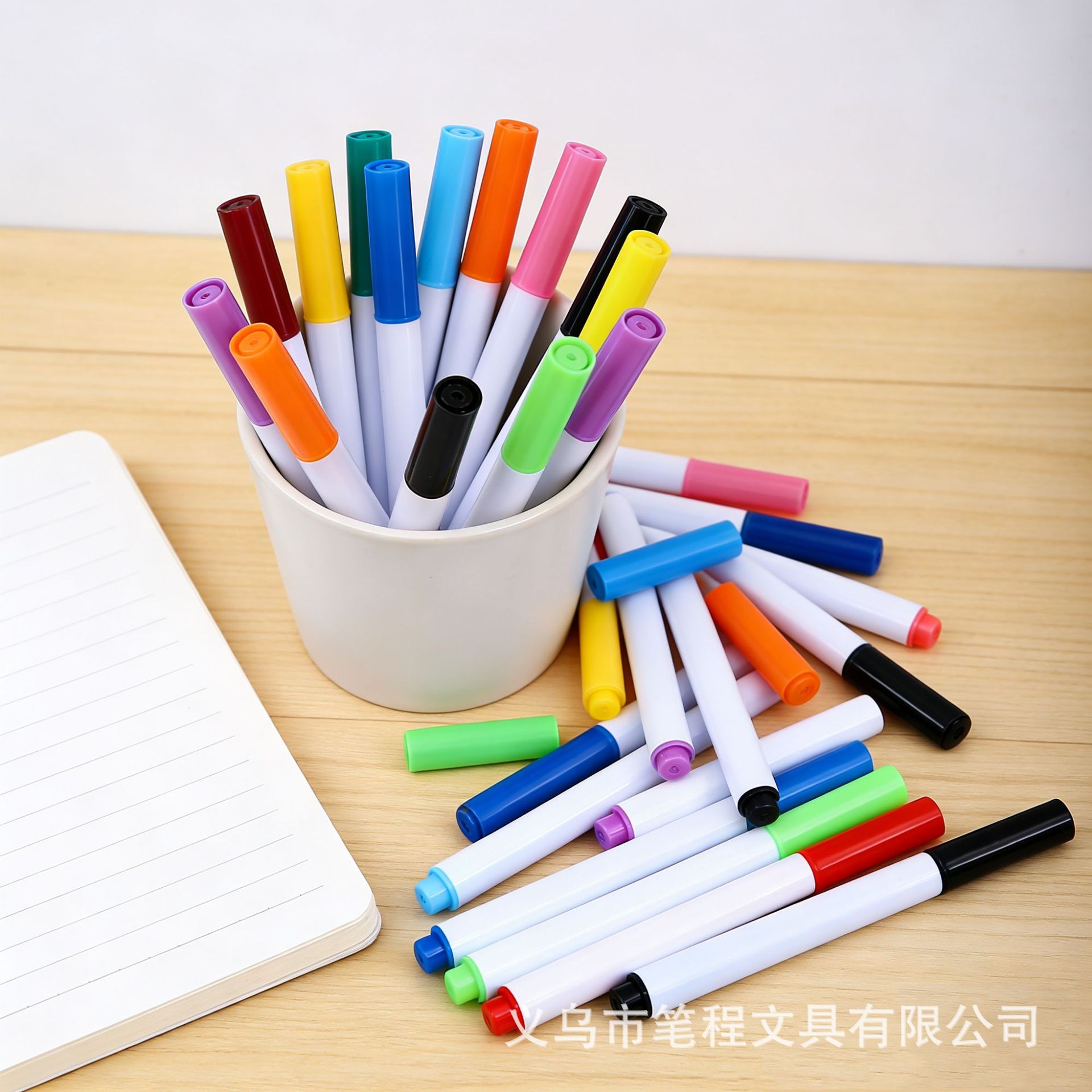Colorful Erasable Whiteboard Markers, Multi-Color, Water-Based, Large Capacity, Easy to Erase Without Leaving Marks, Suitable for Teachers, Teaching, Office Use, and Children's Hand Drawing