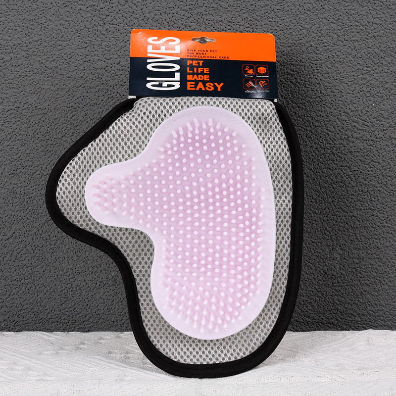 Suministros de limpieza para mascotas, guantes para eliminar el pelo, baño y masaje para gatos, cuidado y pulido del pelo de perros, venta al por mayor del fabricante, eliminan el pelo suelto.