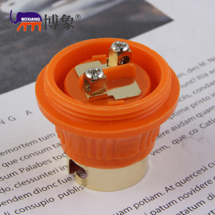B22 bayonet lamp holder card type full tooth lamp holder lamp decoration two-color lamp accessories full tooth lamp holder card type bulb