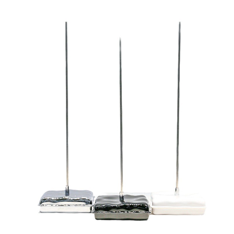 Clothing Store Model Base Golden Triangle Universal Wheel Bracket Disc Square Plate Plated Metal Base for Adults and Children