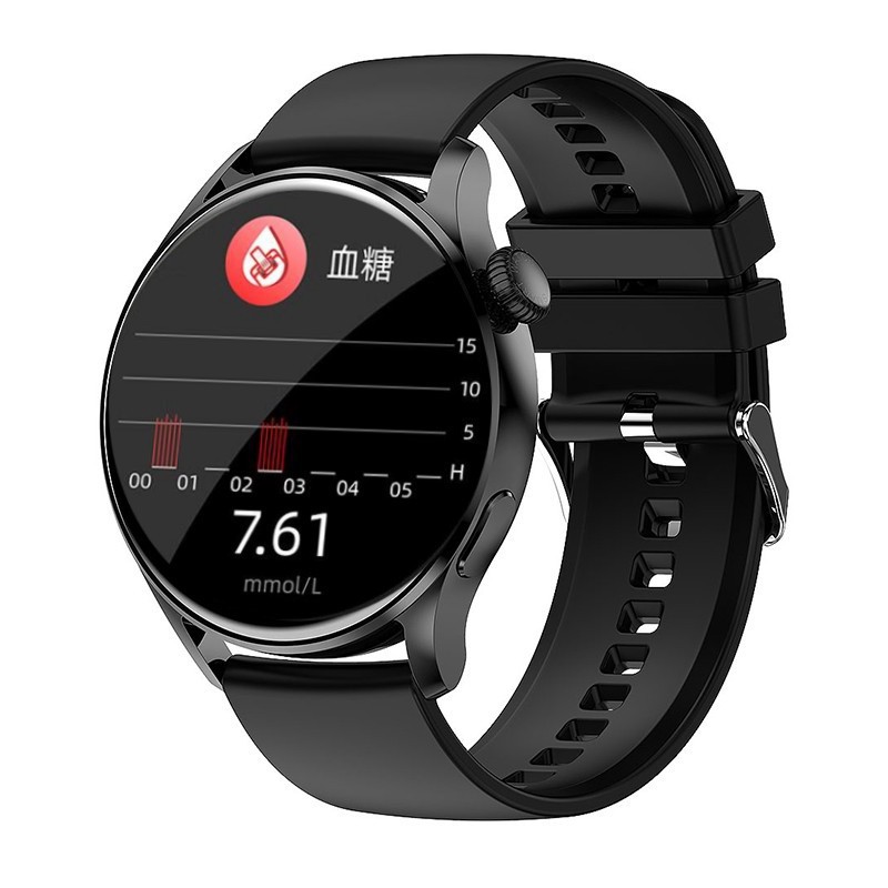 ST5 혈당측정기 블랙 실리콘 스트랩 (무선충전)