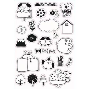 Factory in stock cartoon cat 13 transparent silicone seal in stock DIY seal finished seal hand account stationery