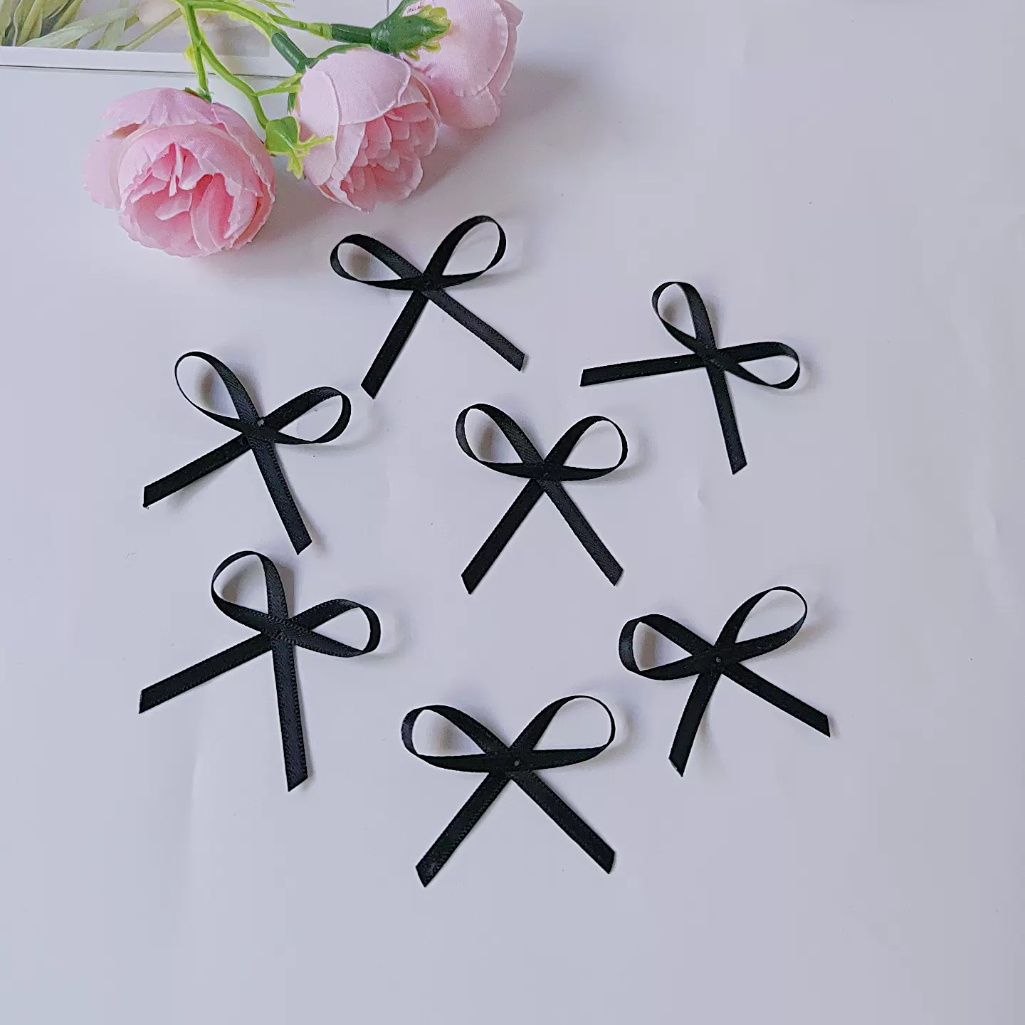 3cm涤纶蝴蝶结辅料鲜花蛋糕包装织带手工鞋帽内衣裤服装手打结