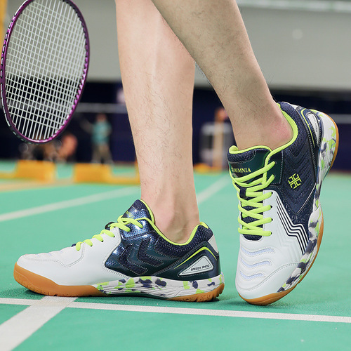 跨境四季新款羽毛球鞋男鞋训练运动鞋网面鞋耐磨防滑网球鞋橡胶底