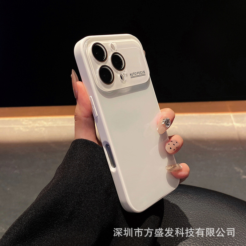 适用iPhone16promax秒变17手机壳大视窗光面玻璃冰感苹果15保护套|undefined