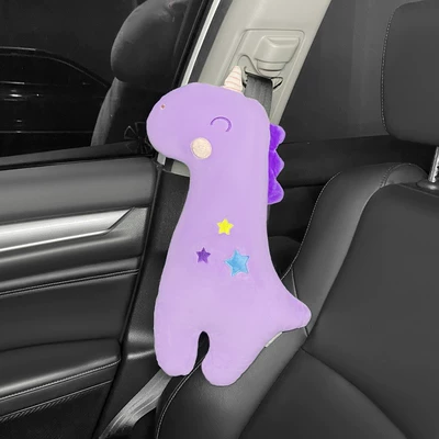 Seat belt shoulder pad – shoulder pad safety belt anti-collar - purple-unicorn-shoulder-pillow-4420cm