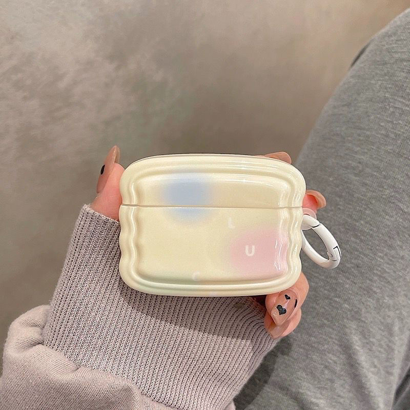 Ins personality art florece para AirPods funda protectora AirPodsPro Apple auricular funda 2 inalámbrica azul