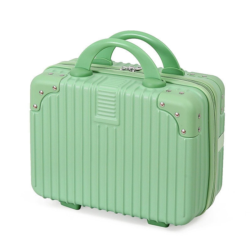 Mini Makeup Suitcase, 14-inch Portable Storage Box, Hard-shell Organizer with Password Lock