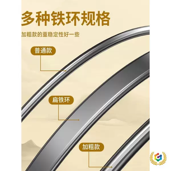 ✅ Stainless Steel Push Iron Ring Solid Iron Hoop for Adults and Children, Nostalgic Toy for Parent-Child Interaction, Wind and Fire Wheel