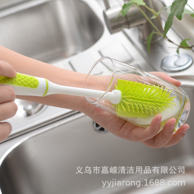 源メーカー多機能新型シリコンカップブラシ保温カップ洗浄ブラシ各種カップ洗浄ボトルブラシ哺乳瓶ブラシ|undefined