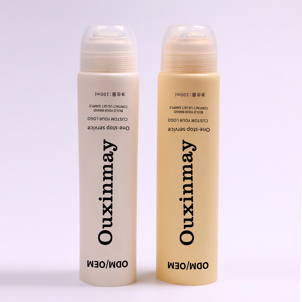 金属3滚珠连体按摩管化妆品包装软管 适配眼霜精华液面部按摩软管