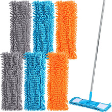 厂家直销雪尼尔拖把替换布除尘去污木地板可拆擦地抹布拖把配件