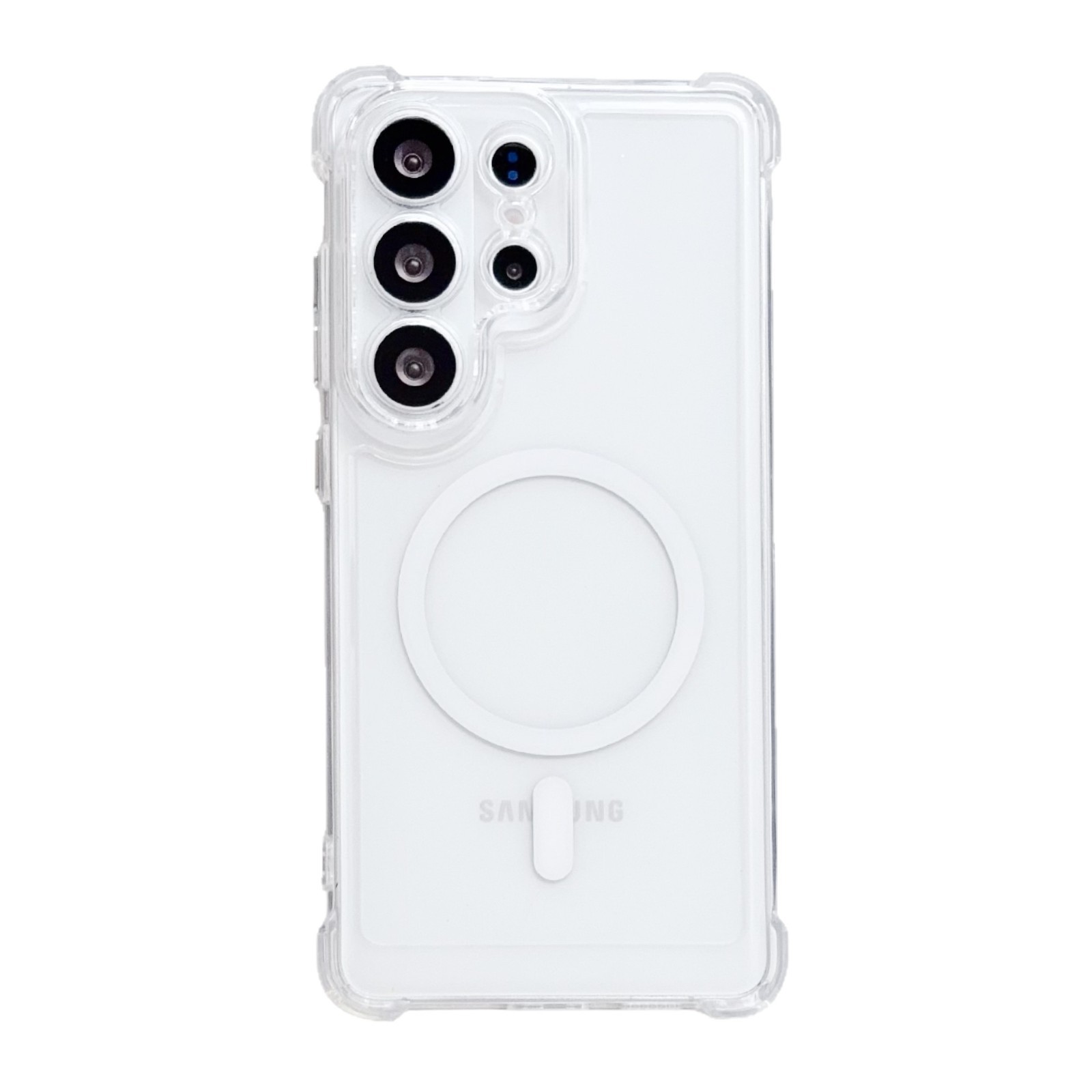 Cuatro ángulos anti-caída absorción magnética transparente para Samsung S26ULTRA caso de teléfono acrílico A57 caso anti-caída simple A56 image 6