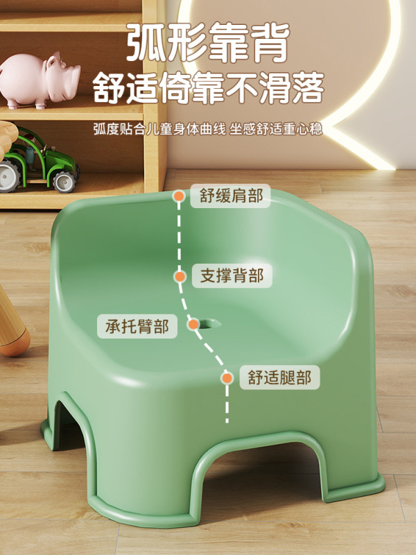 儿童塑料小凳子加厚家用椅子小板凳客厅座椅矮凳沙发换鞋凳洗澡凳|undefined
