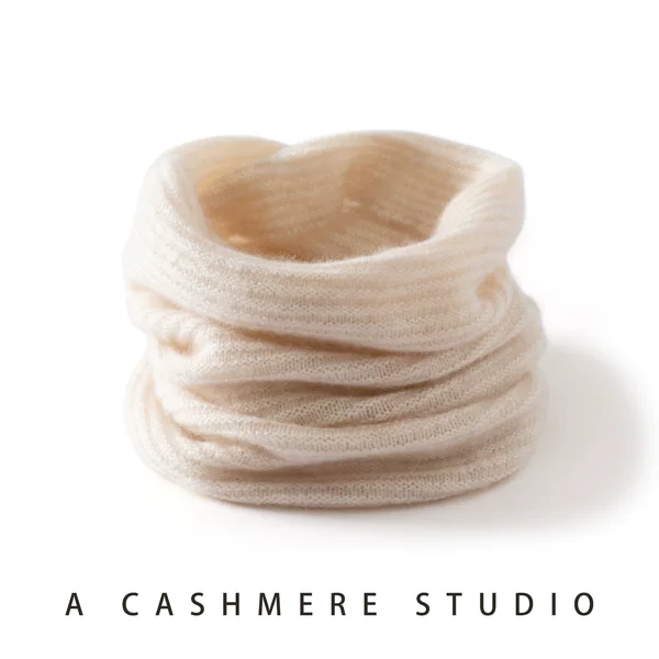 Cashmere scarf neck warmer, unisex, thin, neck-protecting, warm, knitted, versatile pullover neck warmer