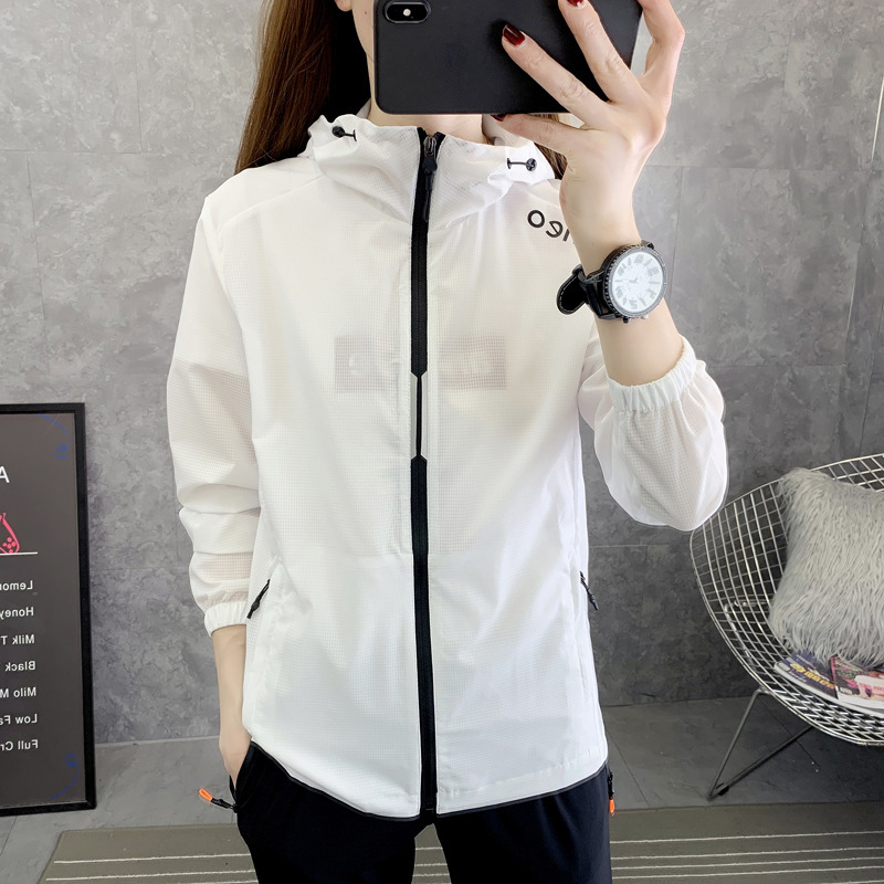 Ropa de protección solar mujer y hombre al aire libre abrigo de piel pareja deportiva de bicicleta sombrero de manga larga abrigo transpirable ultra delgado cardigan