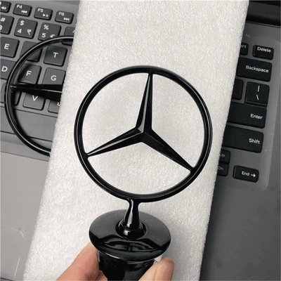 Car logo | modification, E-Class black rear - standard-mercedes-benz-e-class-vertical-emblem-black-badge-glossy-finish-original-car-size