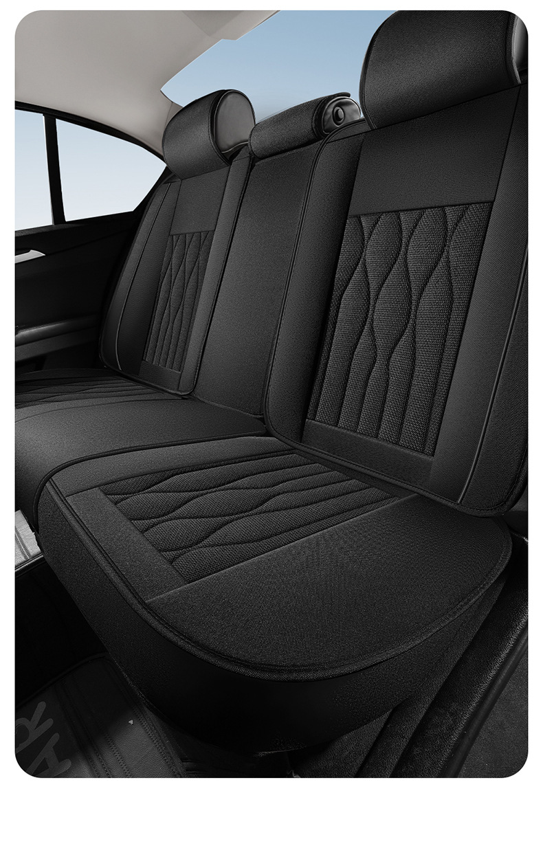 2025 New Model Linen All-Season Universal Car Seat Cushion Full Surround Breathable Seat Cover Cross-Border Wholesale
