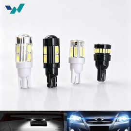 汽车LED 示宽灯 t10 5730 10smd 黑铝件带透镜 小灯泡 摩托车装饰