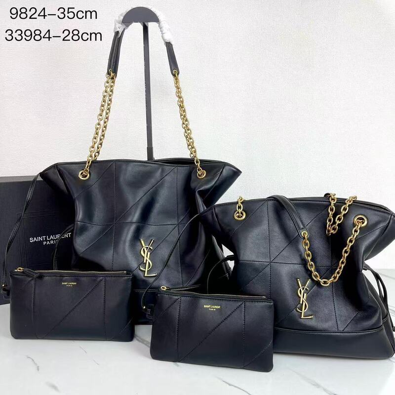 Ys Yang Shulin Fashion Underarm Bag Soft Leather Drawstring Bucket Bag 2025 New Model Chain Shoulder Handbag Ys Yang Shulin Fashion Underarm Bag Soft Leather Drawstring Bucket Bag 2025 New Model Chain Shoulder Handbag