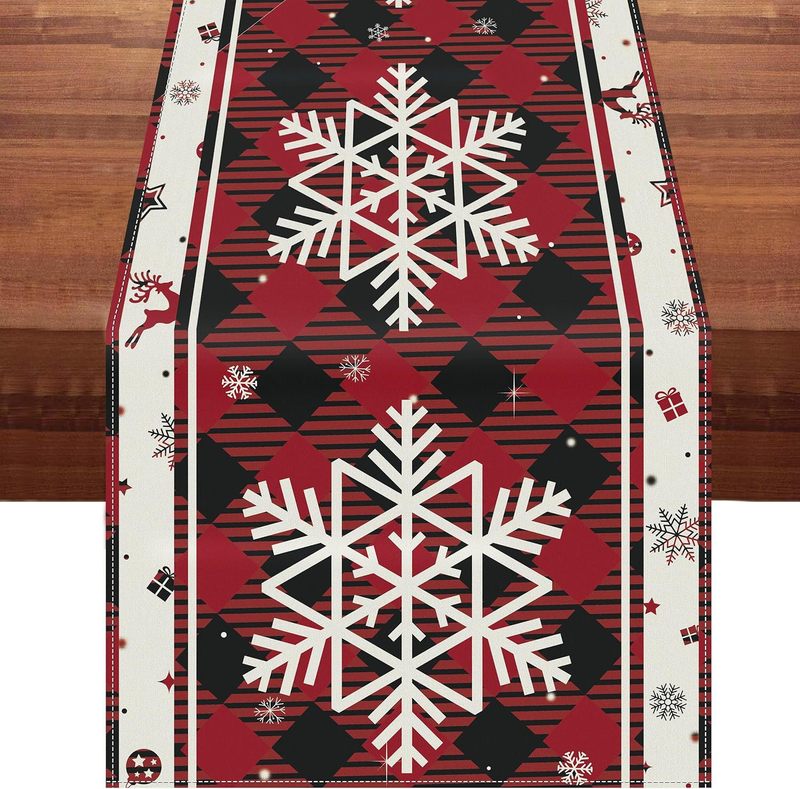 越境新型クリスマステーブル旗メーカー直売冬雪だるまサンタクロースプリントテーブル防汚装飾|undefined