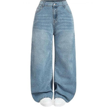 L 37536 Girls Loose Casual Denim Pants Ůͯ��������ţ�п�