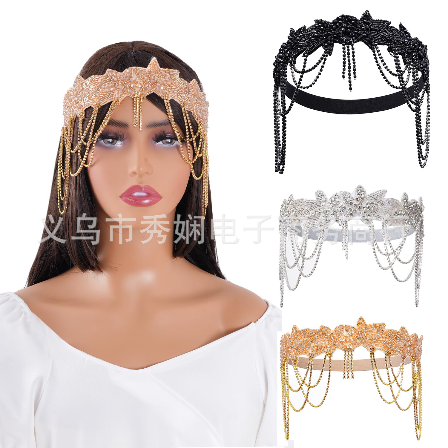 European and American retro hair band 1920 Great Gatsby…