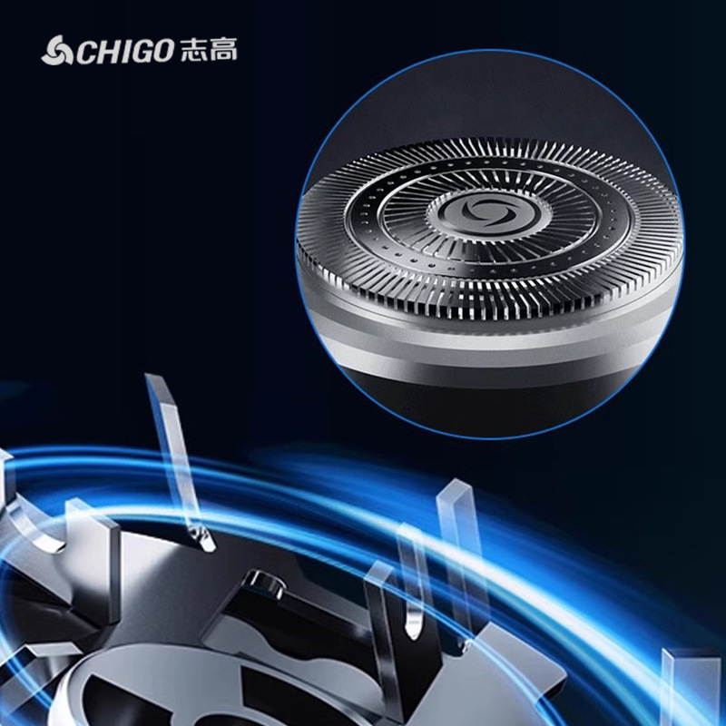 Chigo シェーバー ミニ電気メンズシェーバー 全身洗えるシェーバー サスペンションヘッド 洗える 車載|undefined