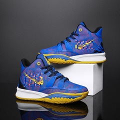 Children's Sports Basketball Shoes 2023 New Model Wholesale for Boys, Mesh Airflow, Suitable for Middle and Large Children