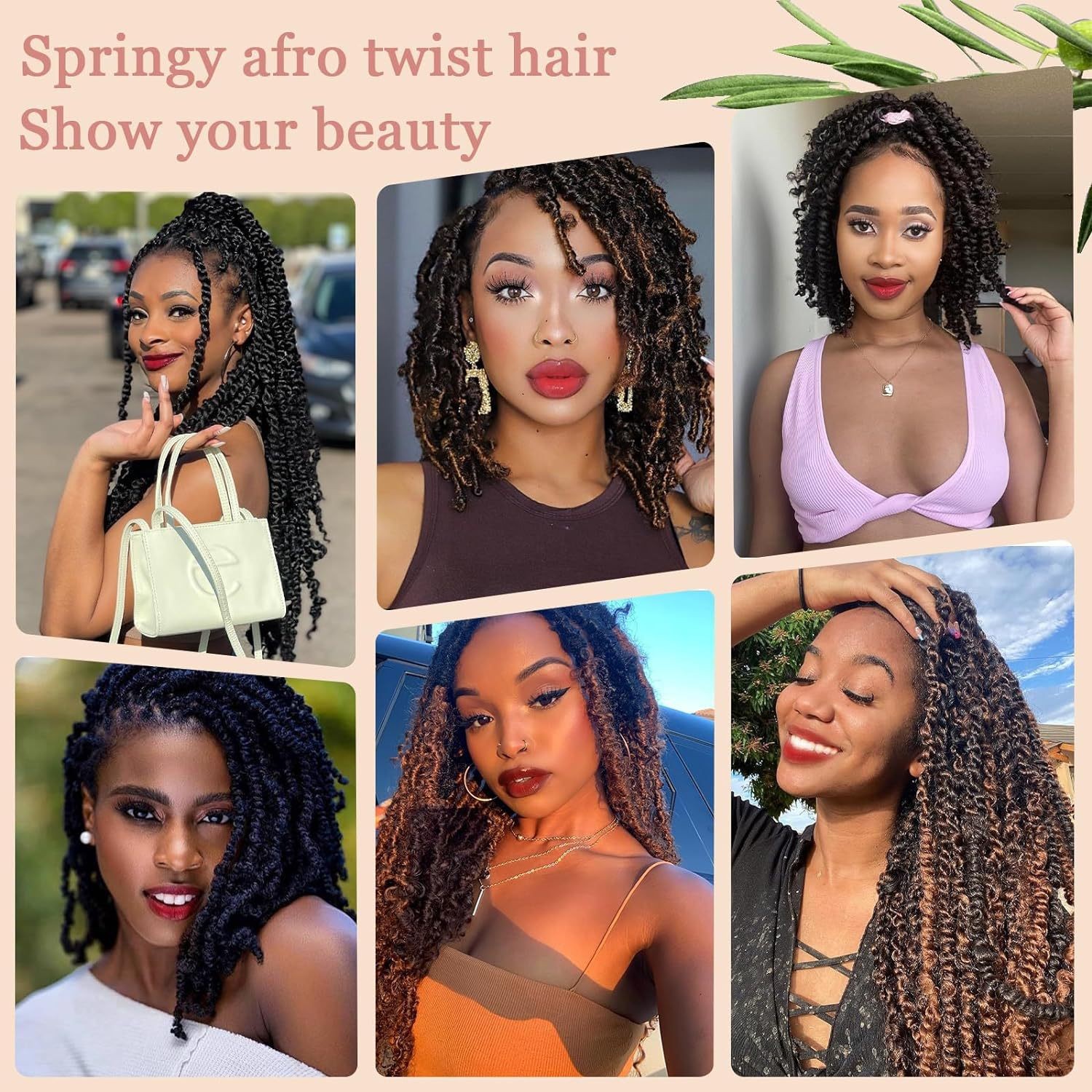 África ganchillo rizado trenzas rasgado oruga Spring Afro marely Twist hair transfronterizo