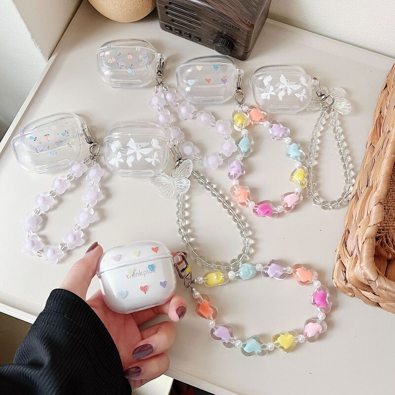 For Lenovo thinkplus LP40 Pro Headphone Protective Cover Transparent Soft Case Lenovo lp40s Pendant