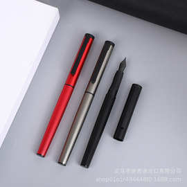 新款创意磨砂螺纹钢笔学生正姿书法练字金属签字笔礼品宝珠笔批发