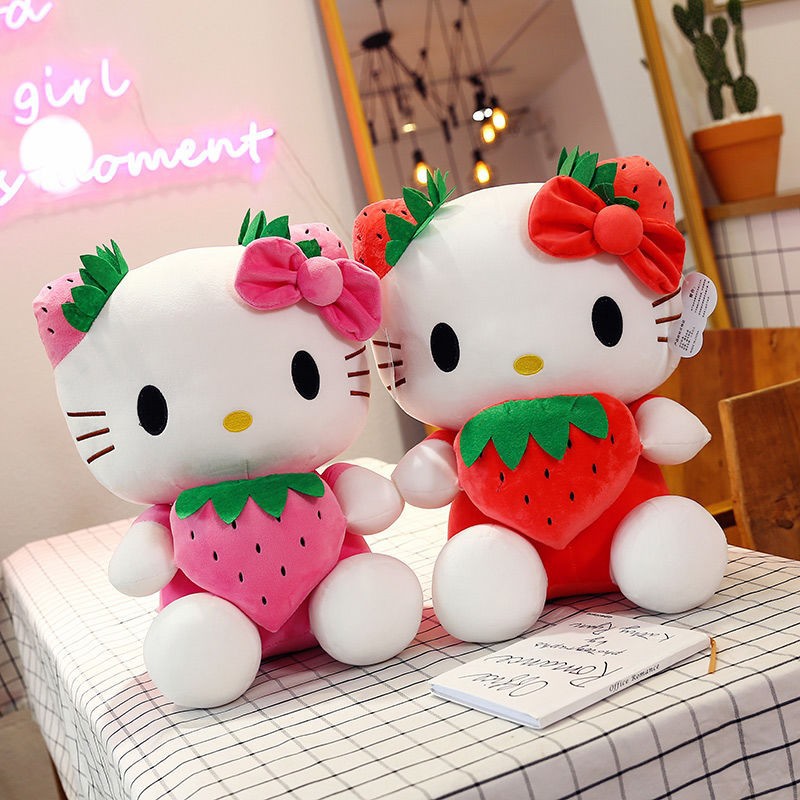 Hellokitty muñeca peluche gato kt cama almohada muñeca muñeca regalo de cumpleaños para niños