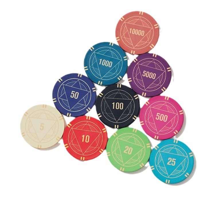 43mm High-End Texas Hold'em Ceramic Chips, New Poker Room Scoring Cards, Face Value and No Face Value Chips