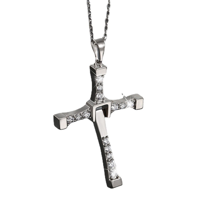 Xuping joyería Cruz colgante hembra nicho diseño de alto grado de luz de lujo de los hombres collar de moda colgante accesorios al por mayor